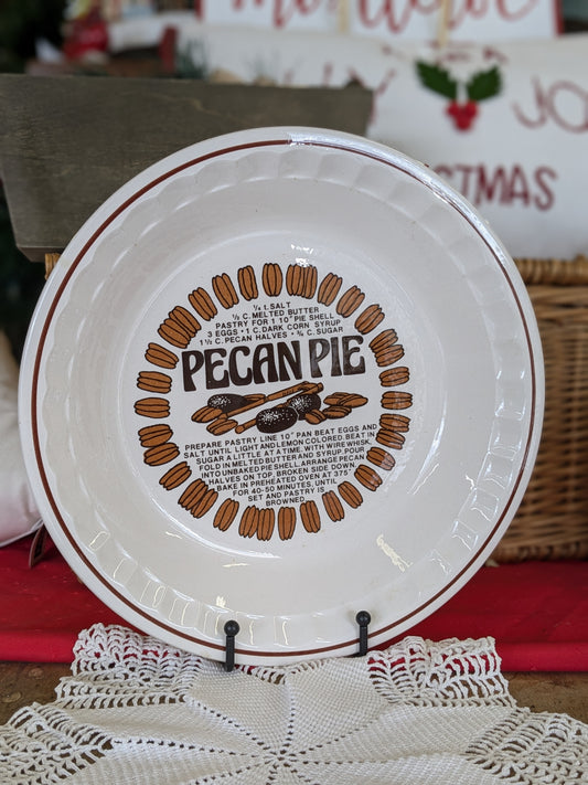 Pecan pie plate