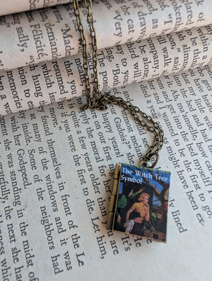 Book locket necklace