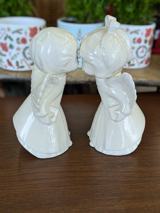 Set of ceramic angels