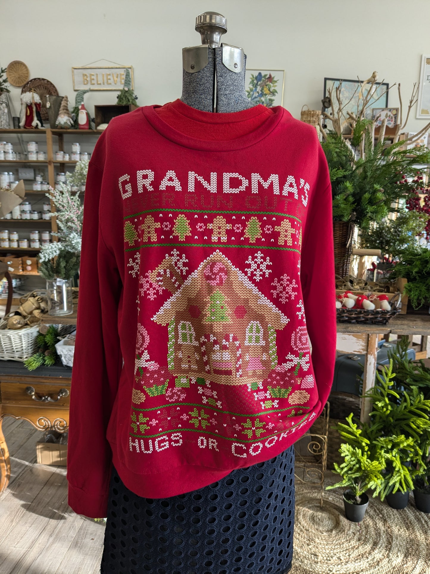 Grandma Never Runs Out of Cookies Sweatshirt (Size 2X)