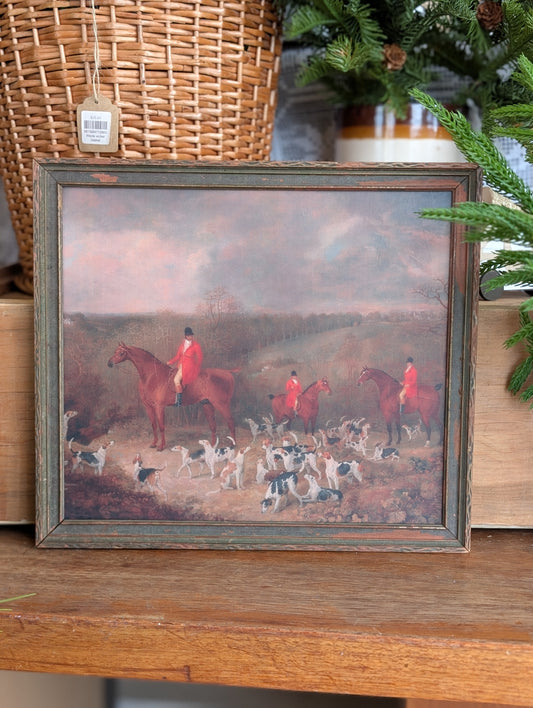 Vintage hunting framed print