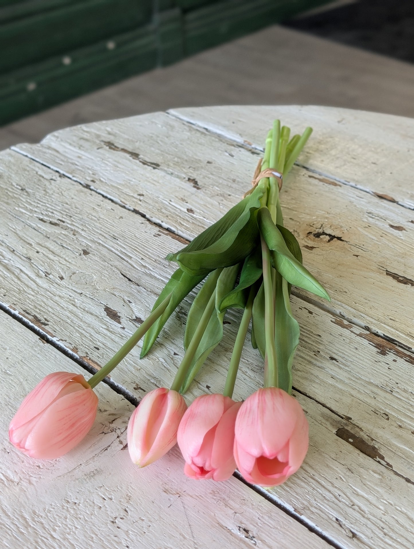 16"  Fresh Touch Pink Tulips