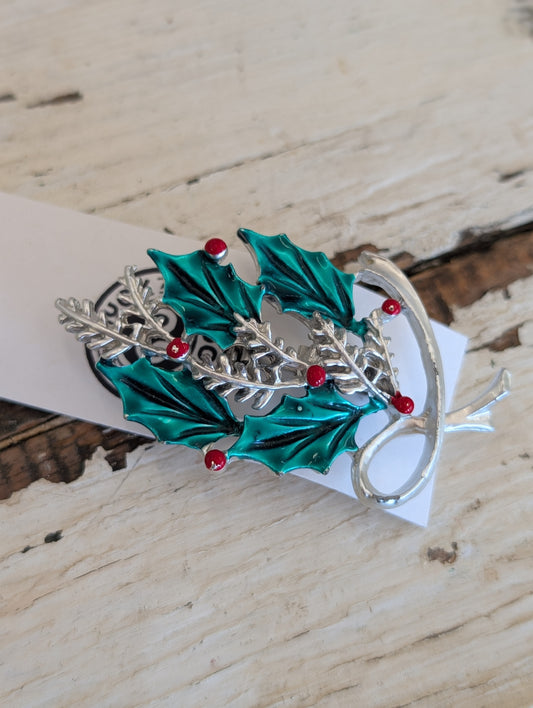 Holly Leave Broach