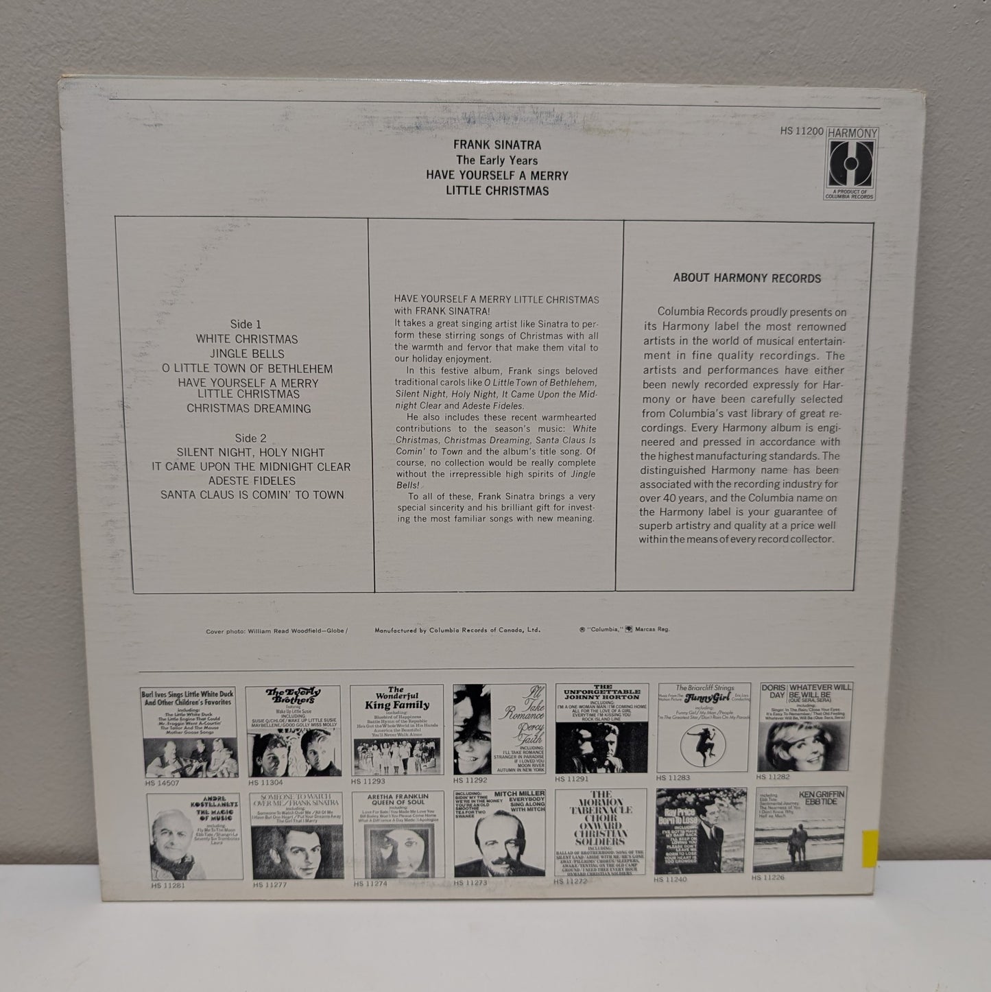 Frank Sinatra Have Yourself A Merry Little Christmas (1966) LP