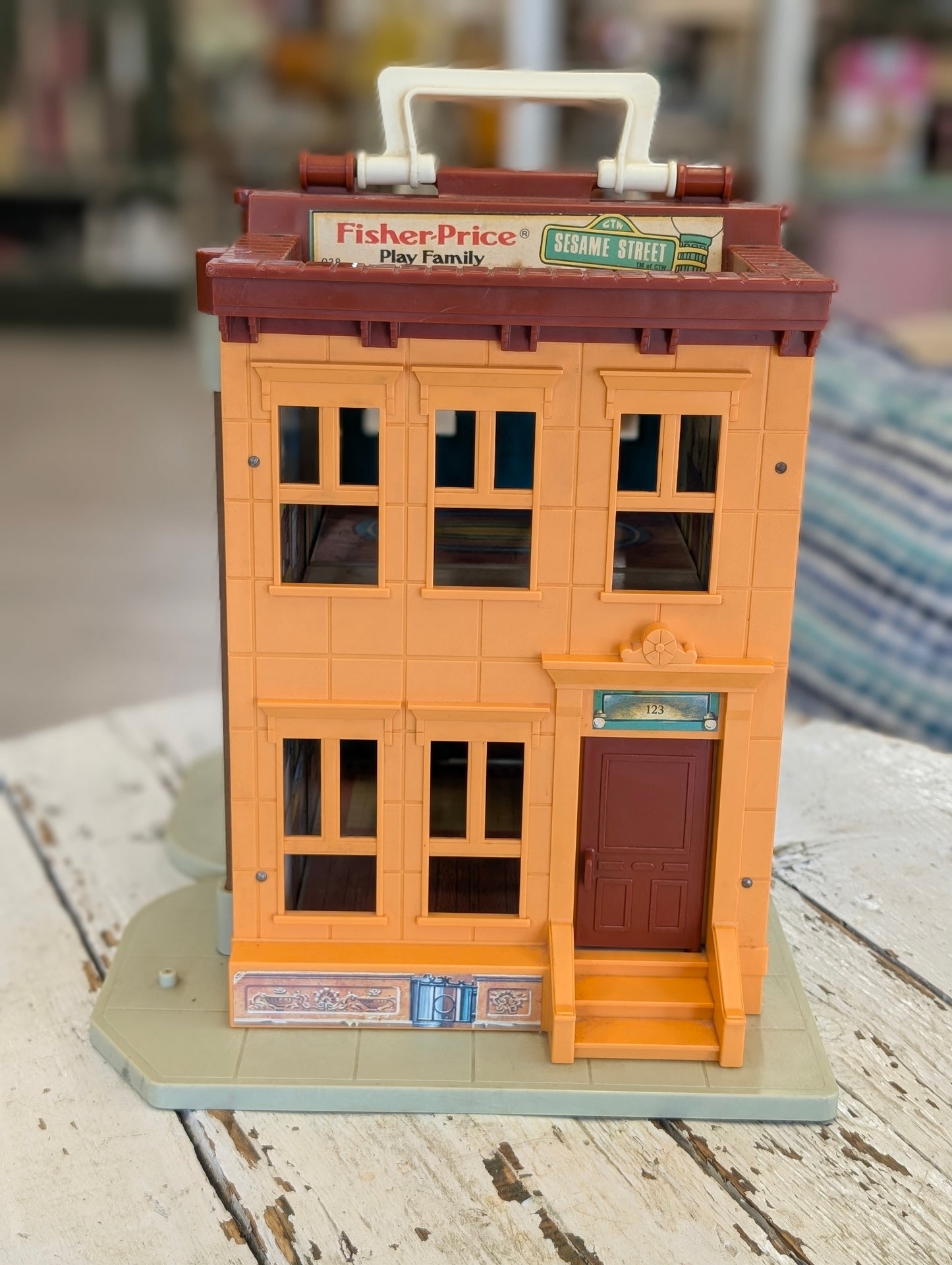 Vintage Fisher-Price Hooper's Store playset from Sesame Street