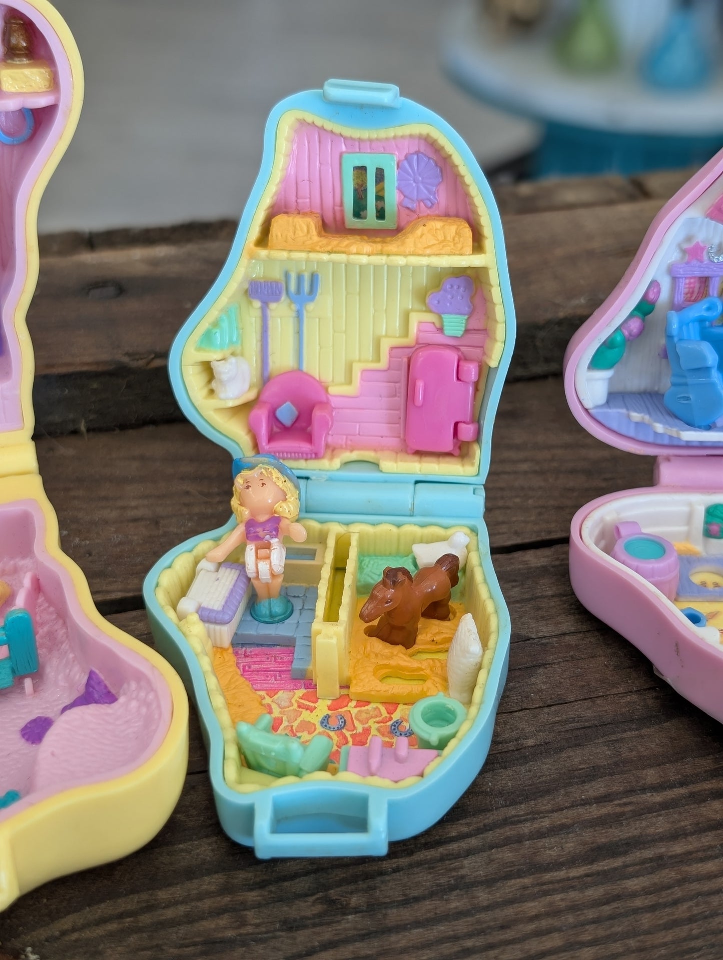 Set of three pony Polly Pocket