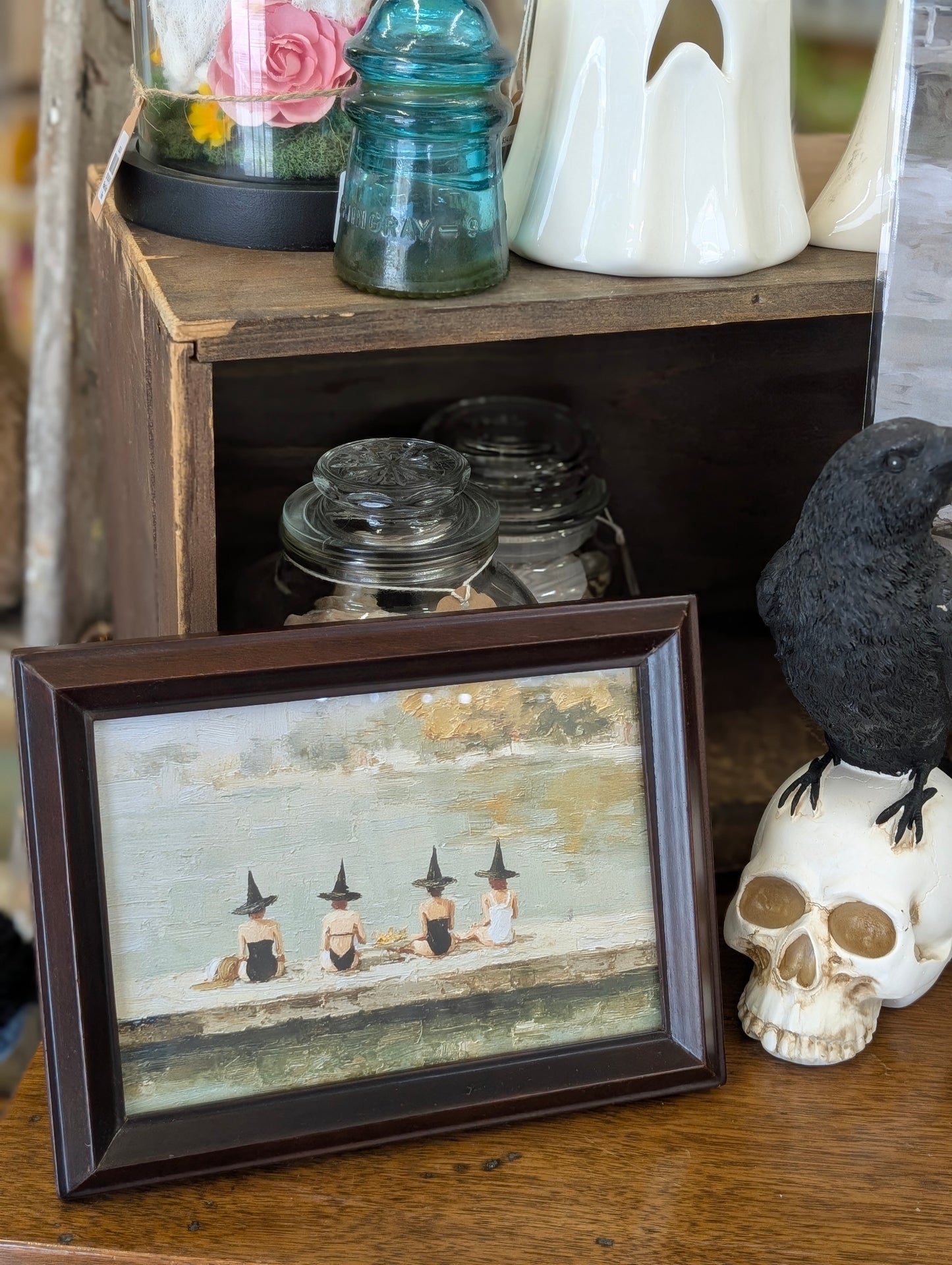 Witches at beach frame