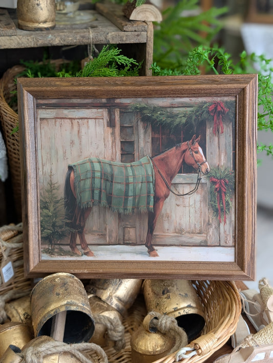 Holiday Horse framed print