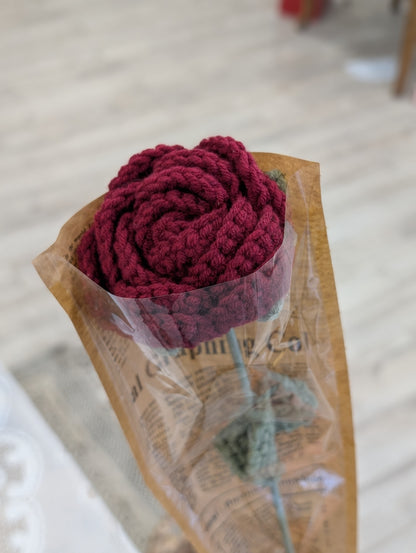 Single crochet rose
