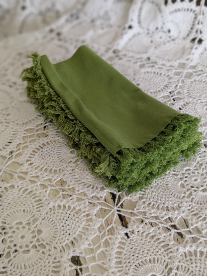Set of green napkins