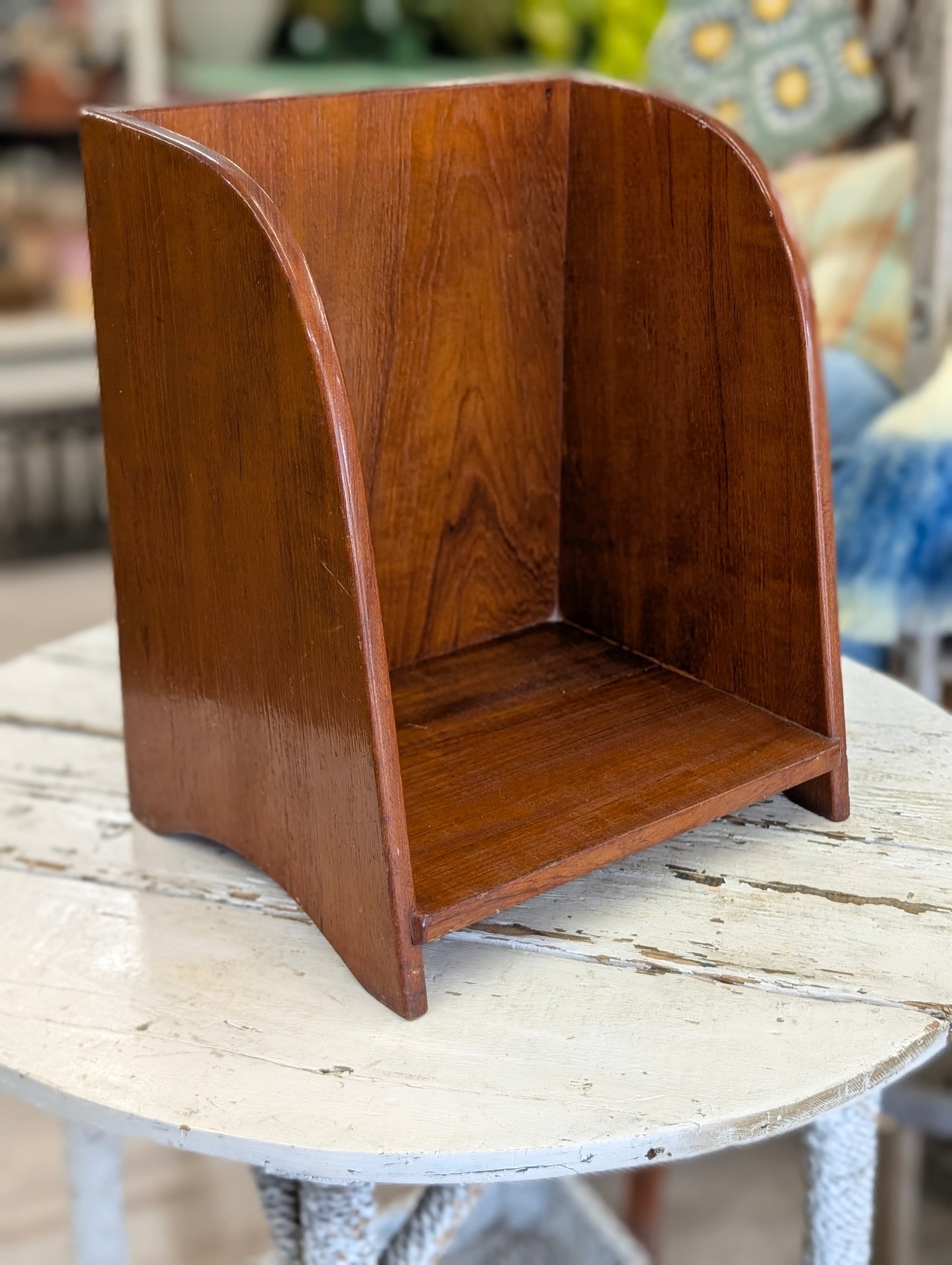 Wooden book cubby