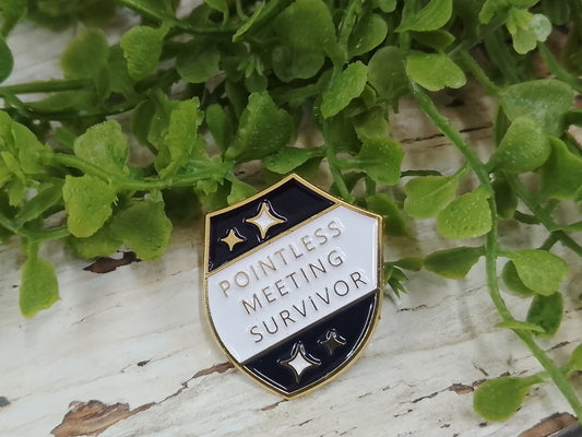 Pointless Meeting Pin
