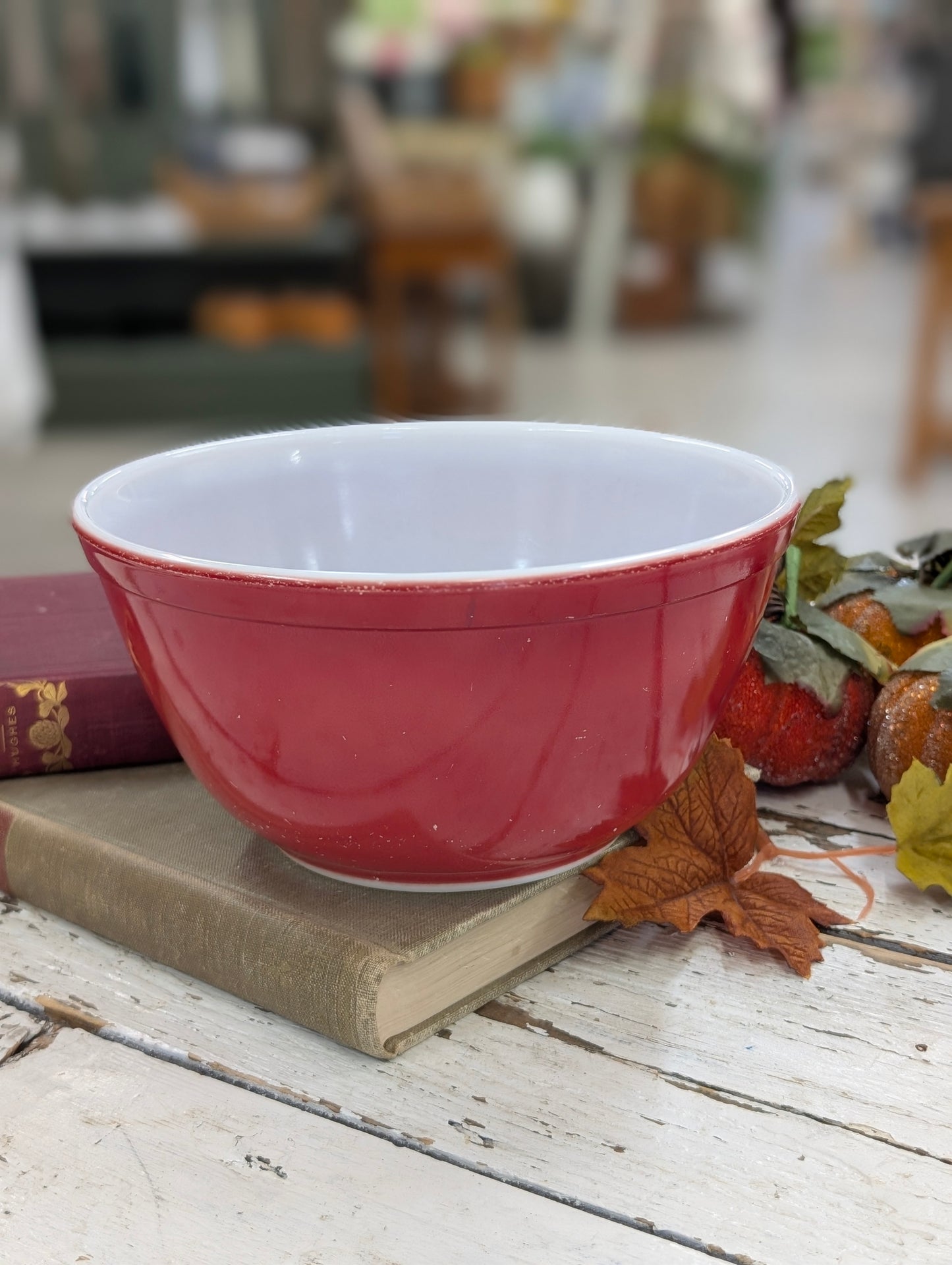 Red Pyrex Bowl