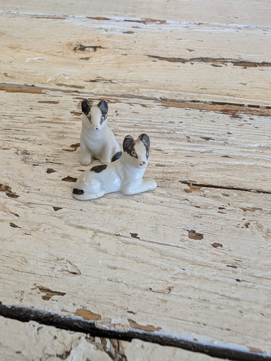 Mini porcelain dog set