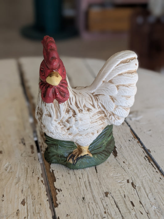 Rooster ceramic figuring