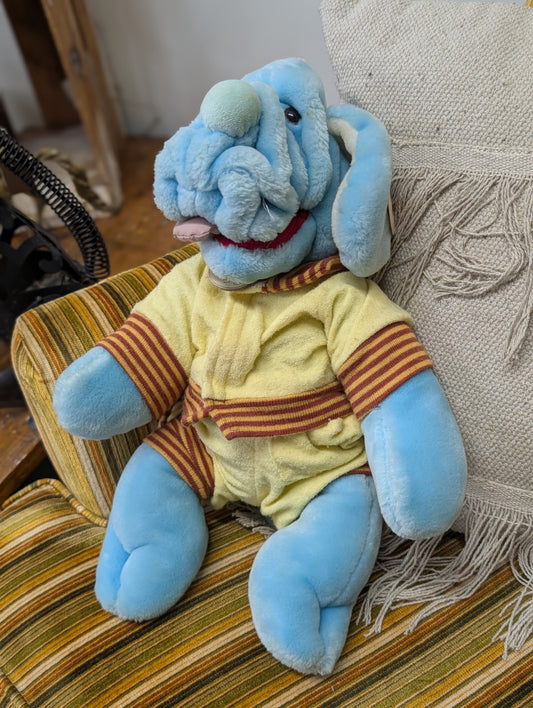 Vintage blue wrinkles