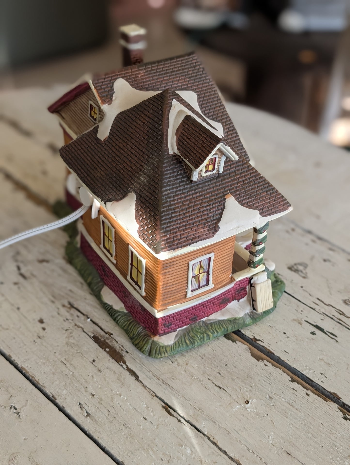 Ceramic Christmas village house