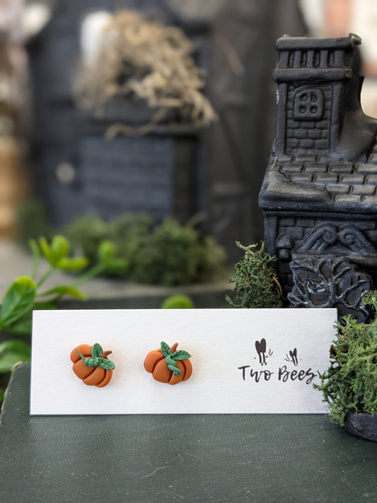 Pumpkin Studs - Vines and Flowers