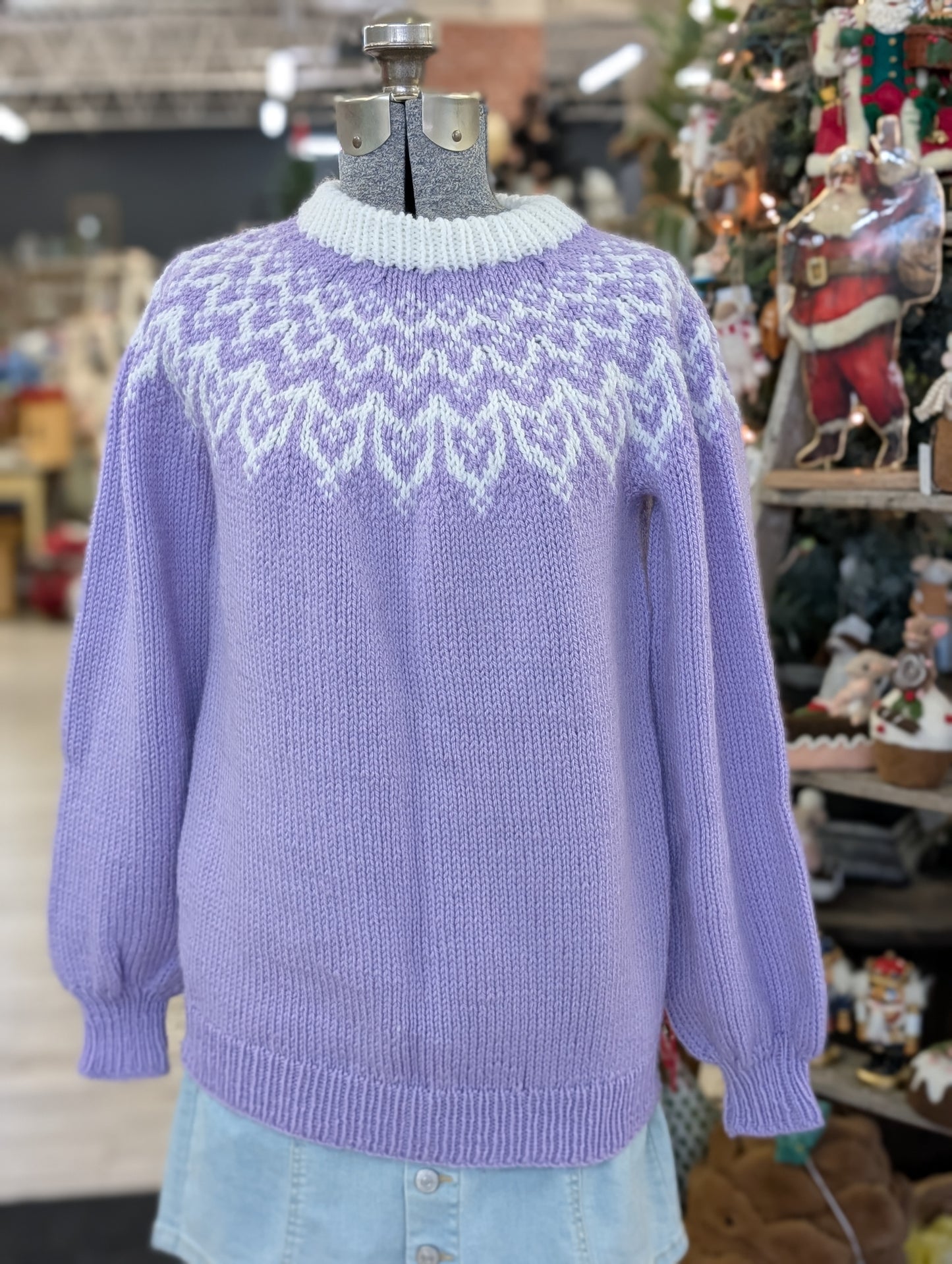Purple ski sweater m/l