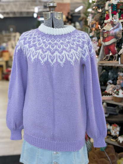 Purple ski sweater m/l