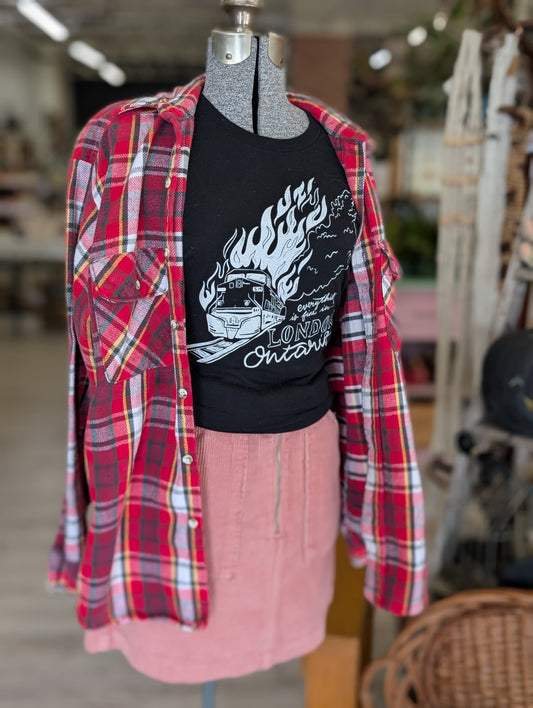 Red flannel shirt