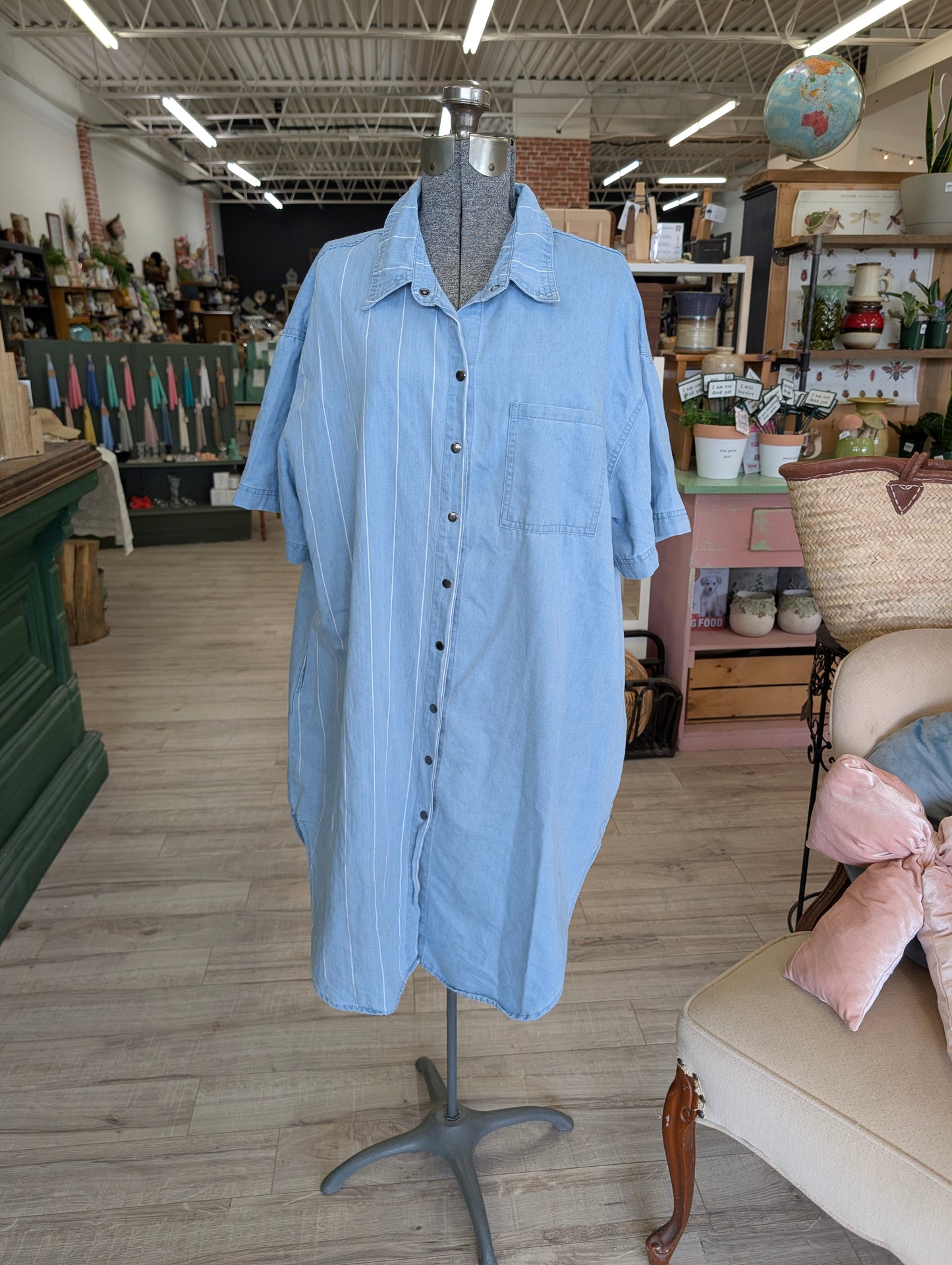 Jean dress large