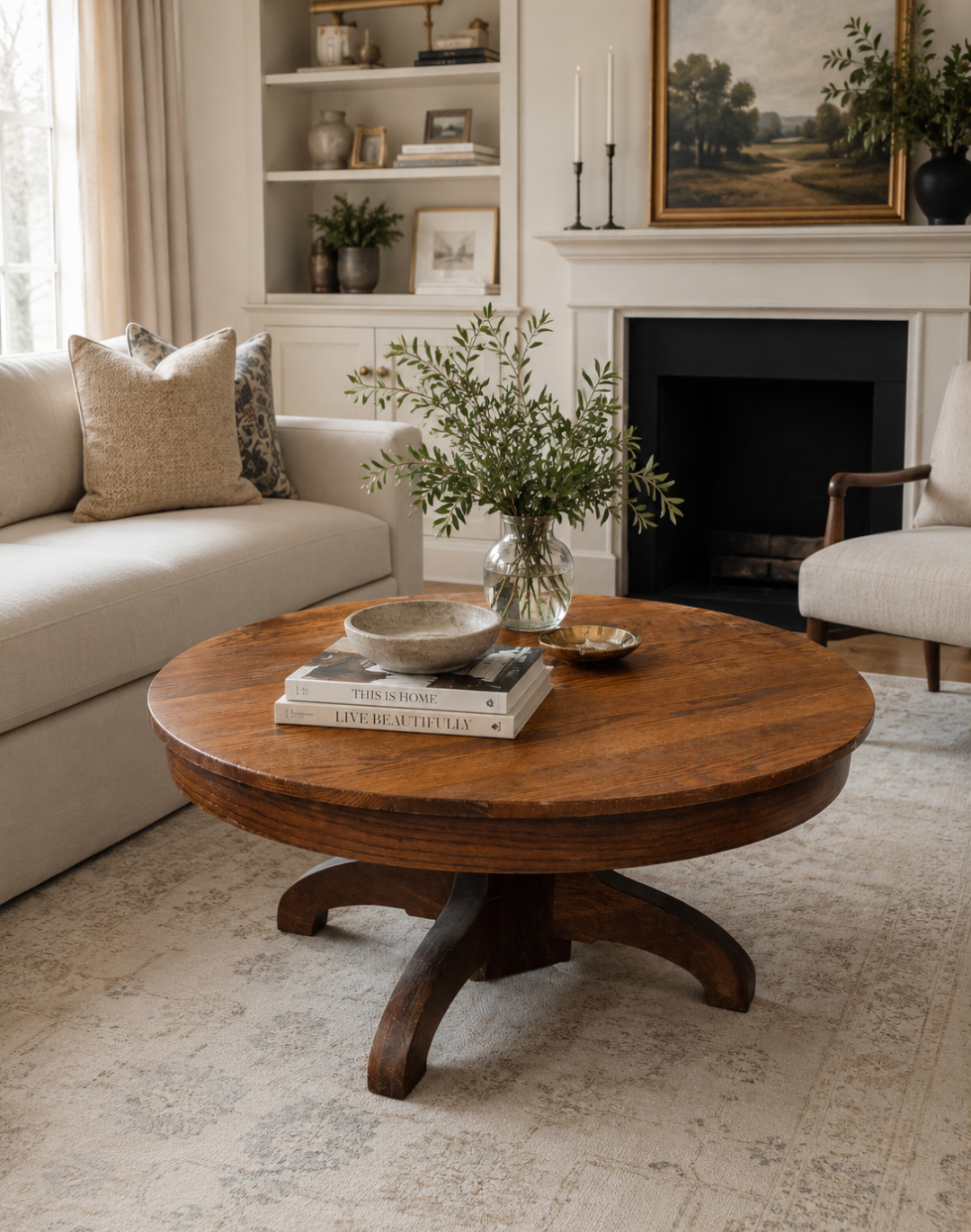 Circle coffee table