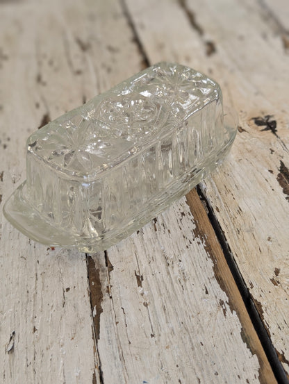 Glass butter Dish