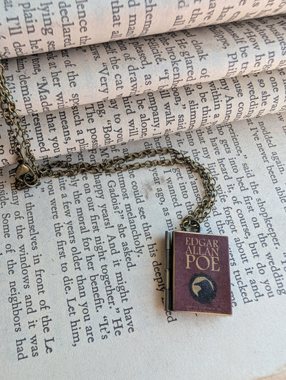 Book locket necklace
