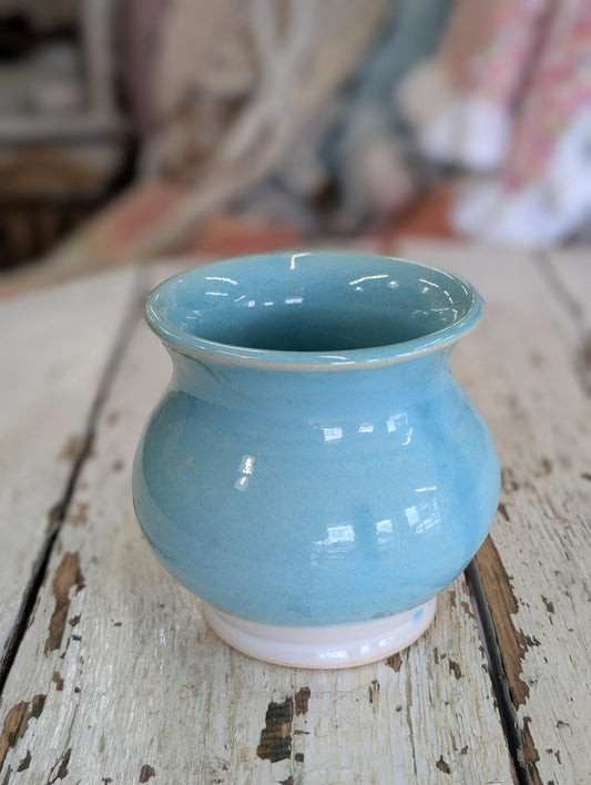 Small blue vase