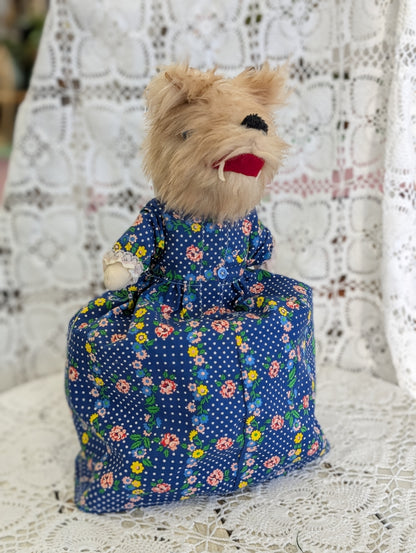 Handmade Topsy Turvy cloth doll  - little red riding hood