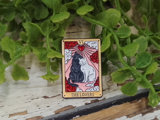 the lovers (cat) pin