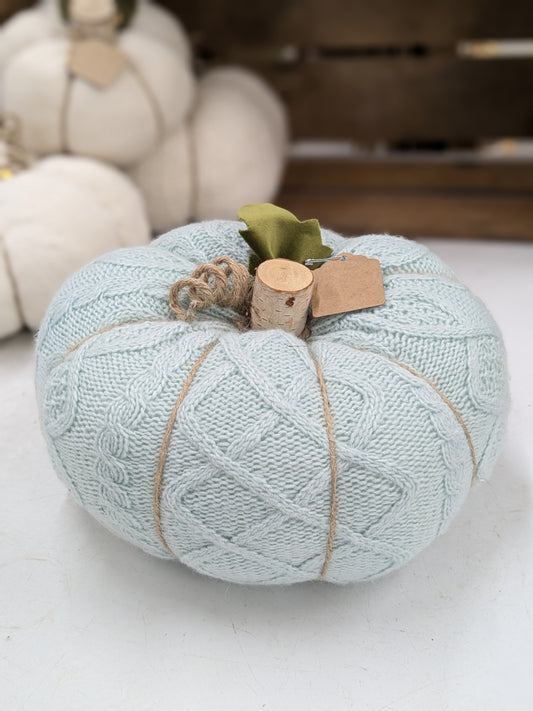 handmade Sweater Pumpkin - teal / blue