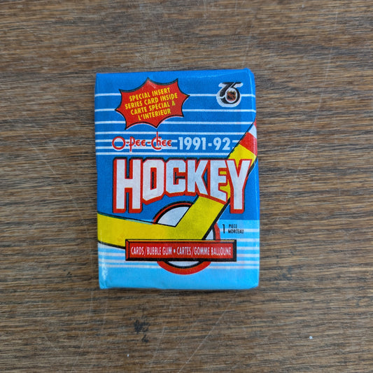 O-Pee-Chee '91-'92 Hockey Cards (pack of 8)