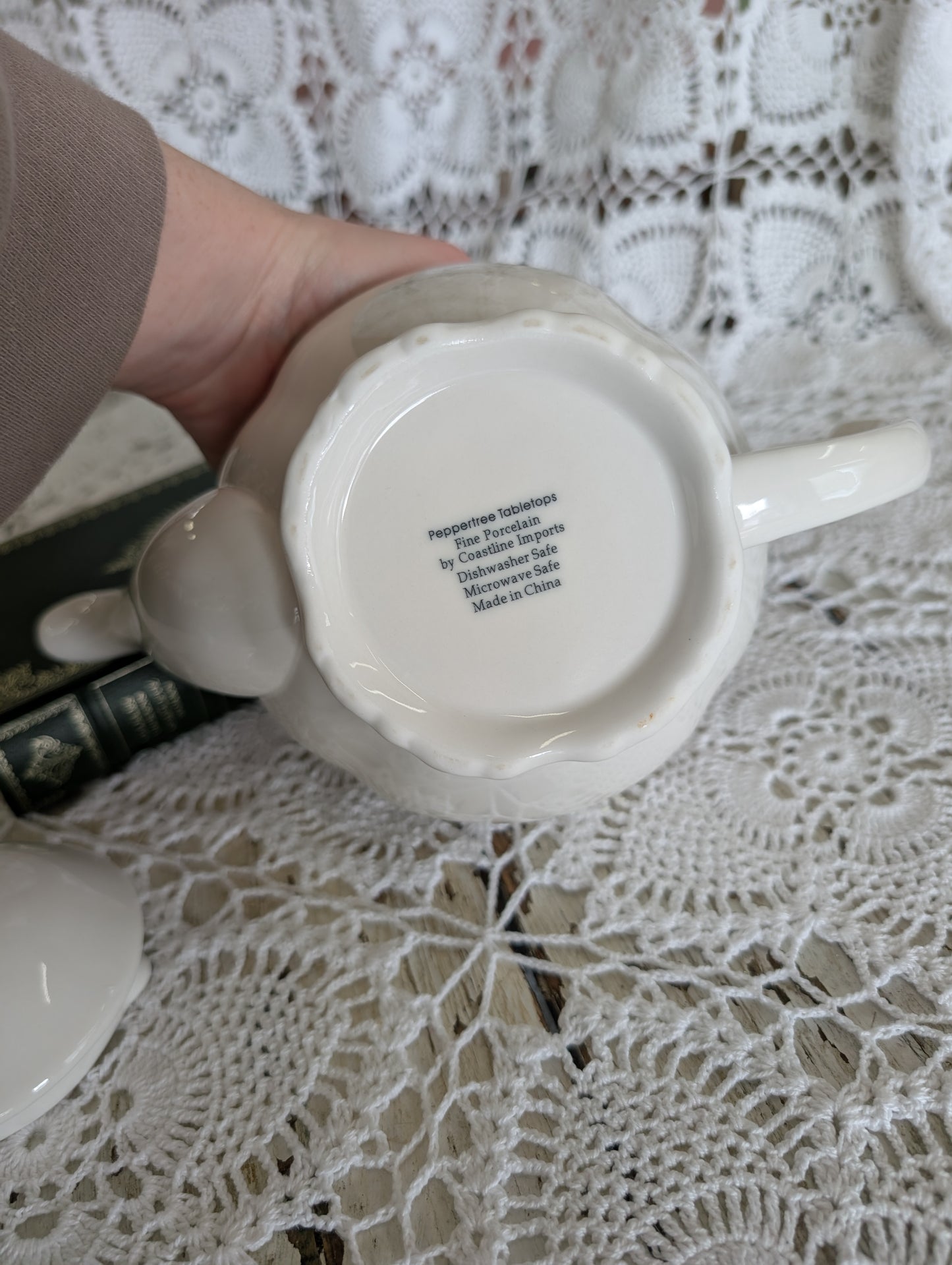 Peppertree ceramic teapot ornate