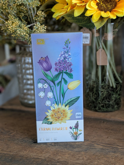 Violet Bouquet - 3D Flower