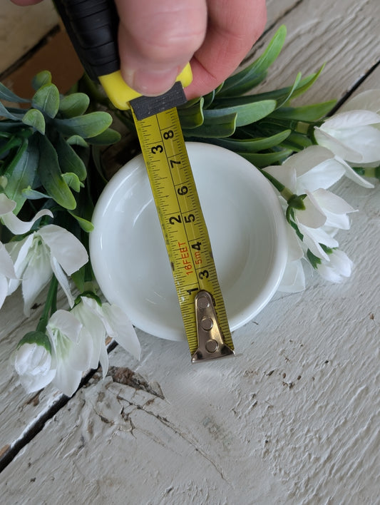 Set of two white dish