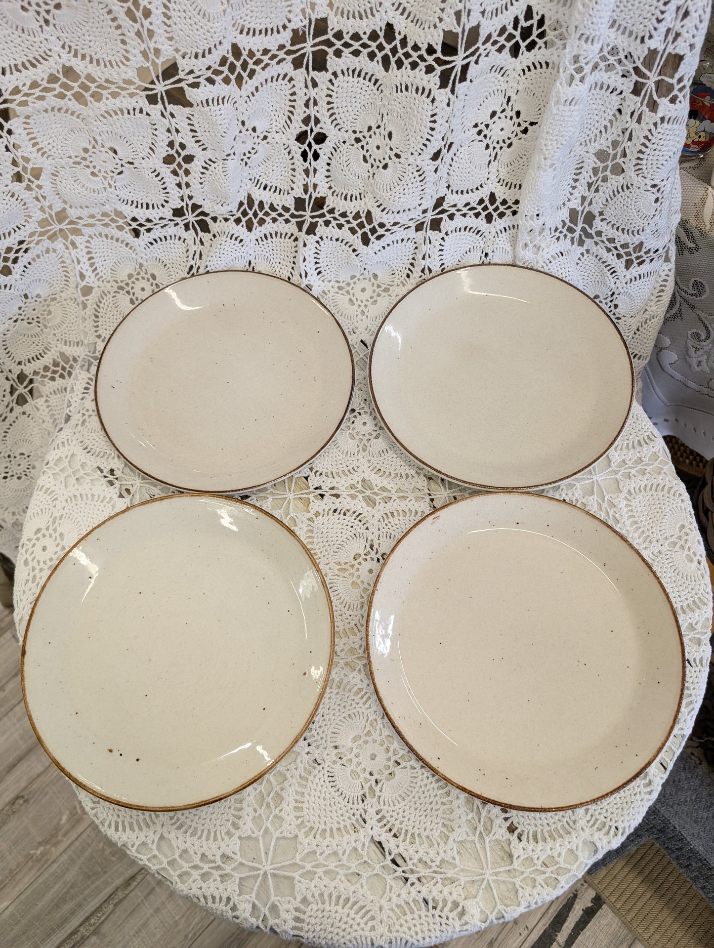 J&G Meakin Lifestyle speckled stoneware. Set of 4