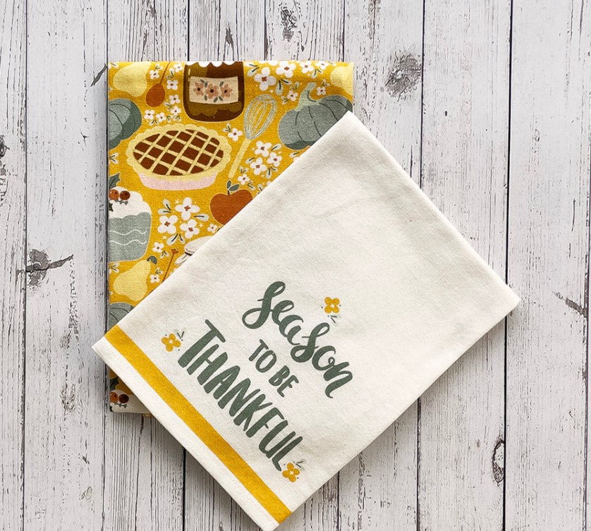 Season to be Thankful Kitchen Towels, set of 2