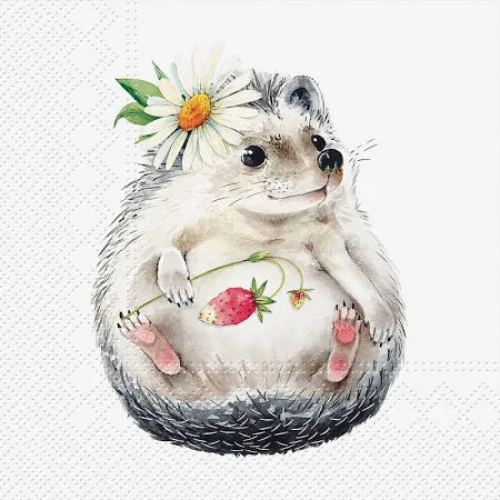 Strawberry Hedgehog Napkin