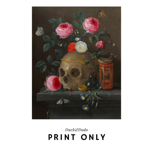 Rose and Skull print