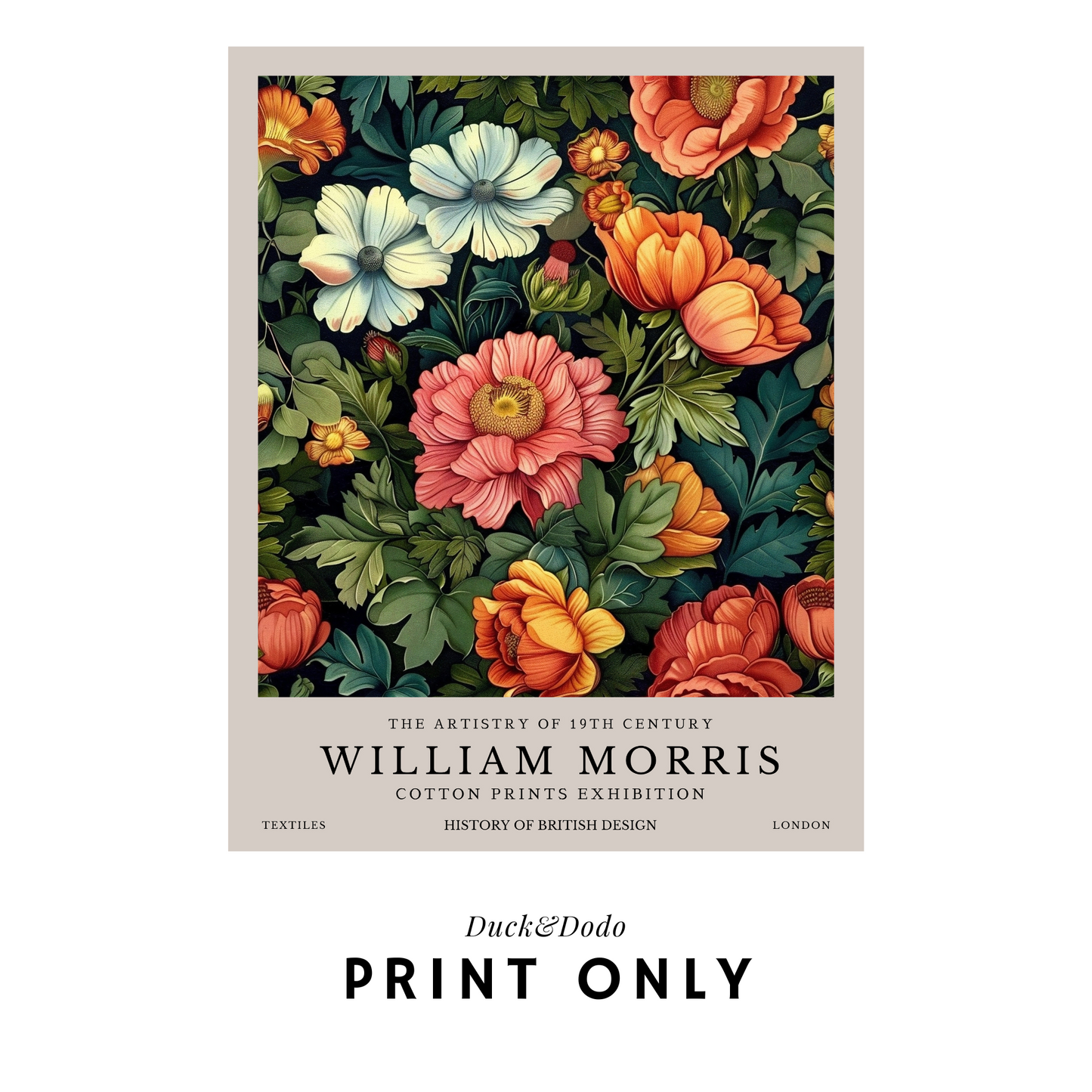 William Morris Flower Print