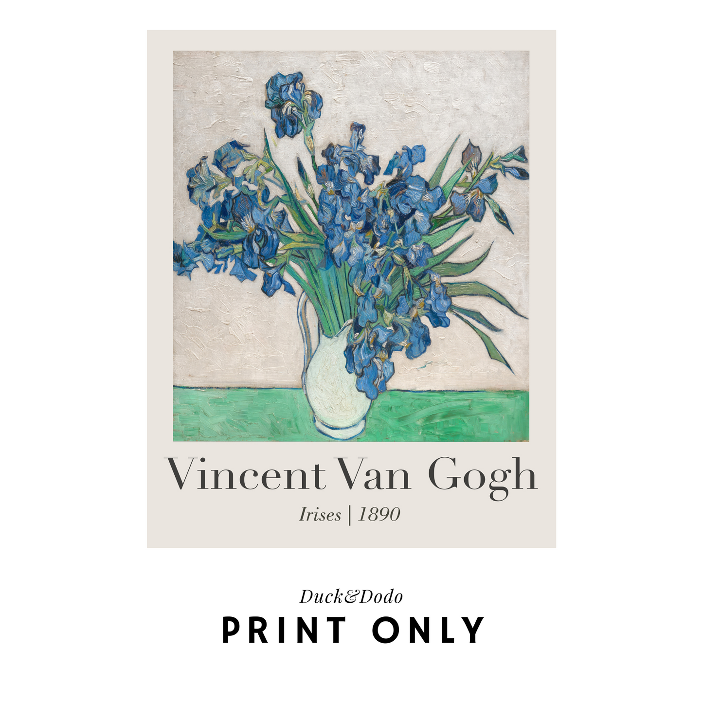 Van Gogh Print blue flowers