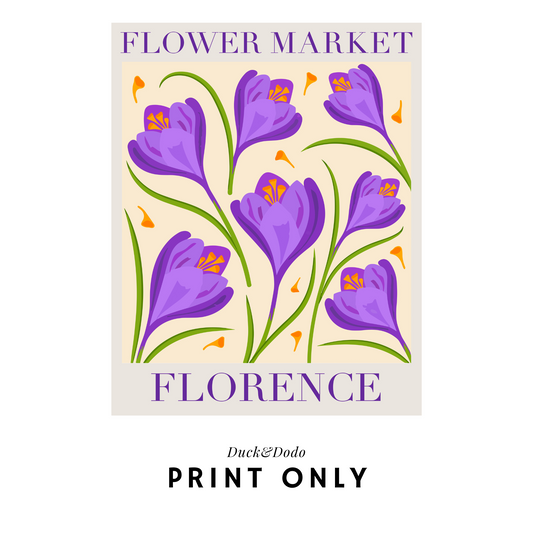 Flower Market Florence Print