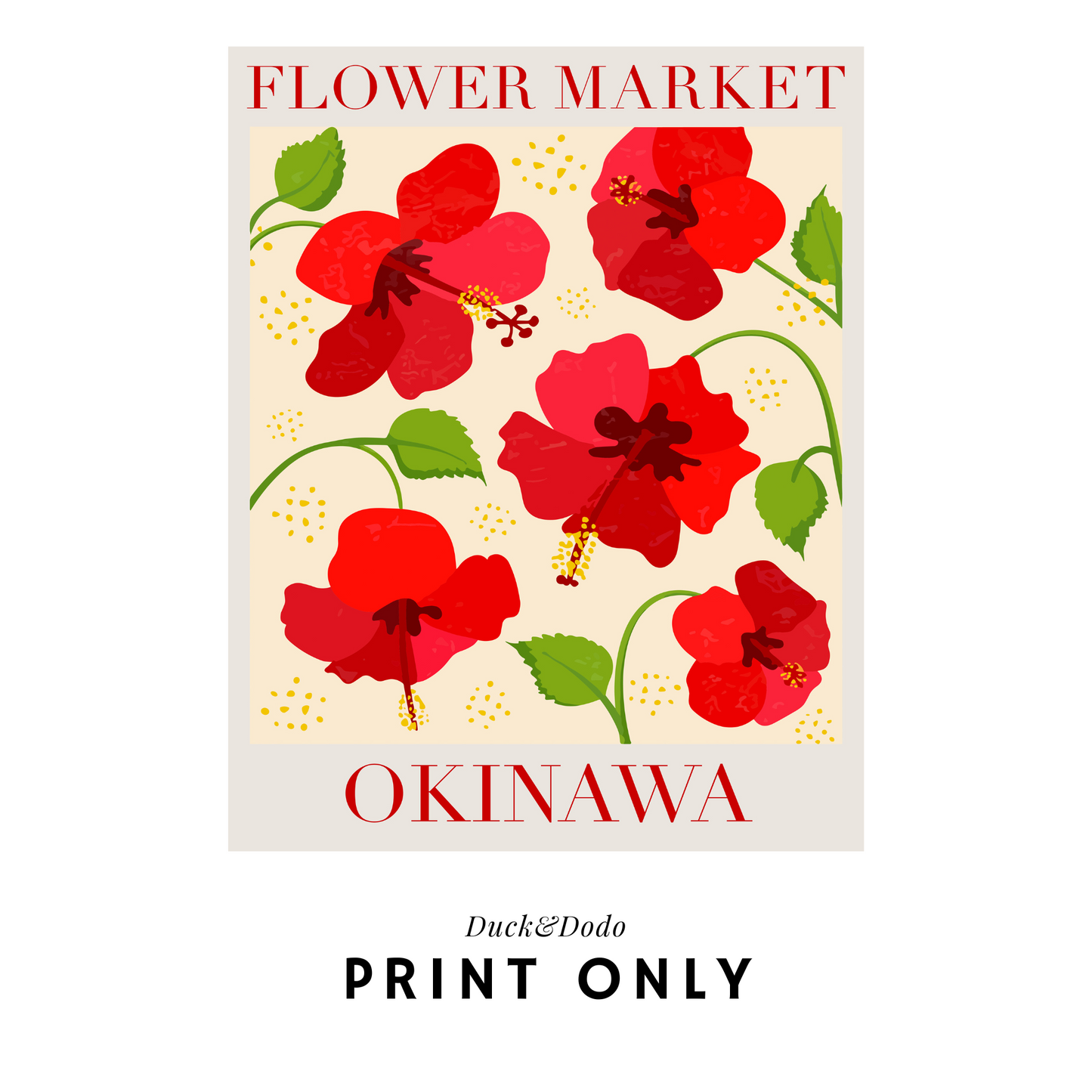 Flower Market Print - Okinawa