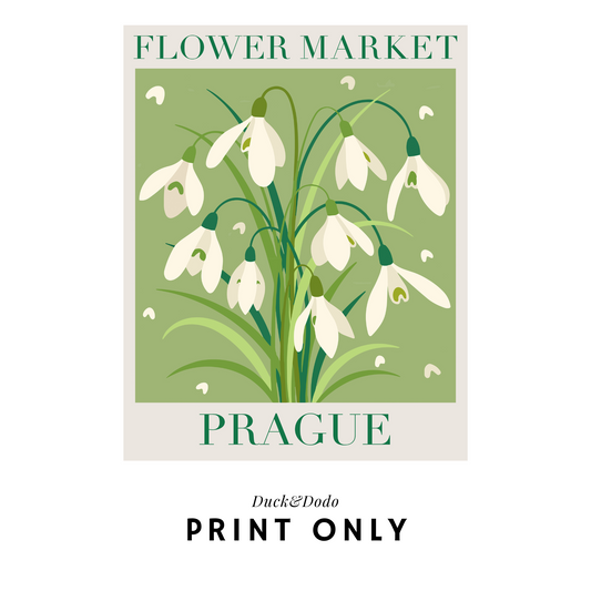 Flower Market Print - Prague