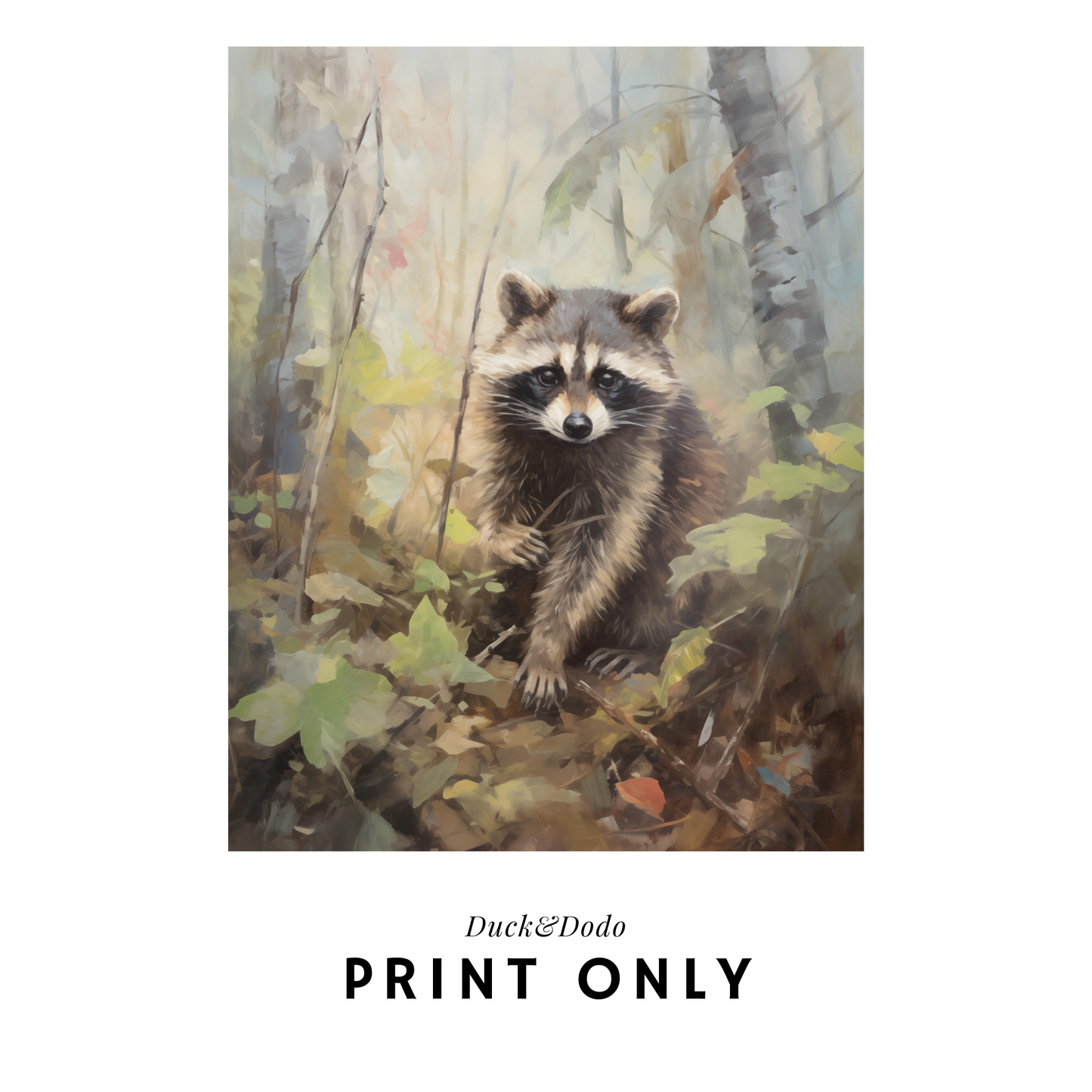 Racoon Print