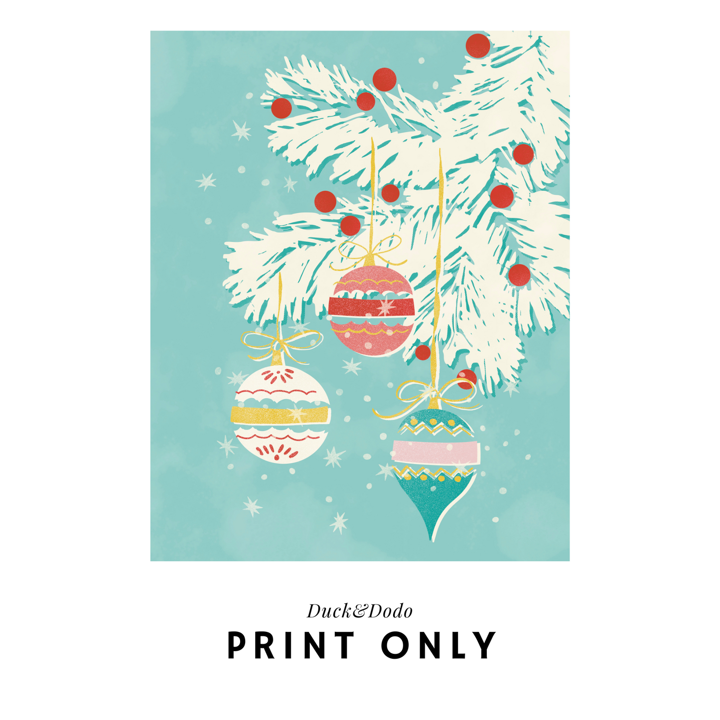 Retro Holiday Print