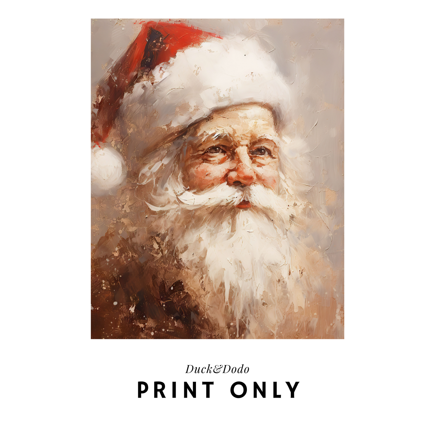 Santa Painted Portrait print