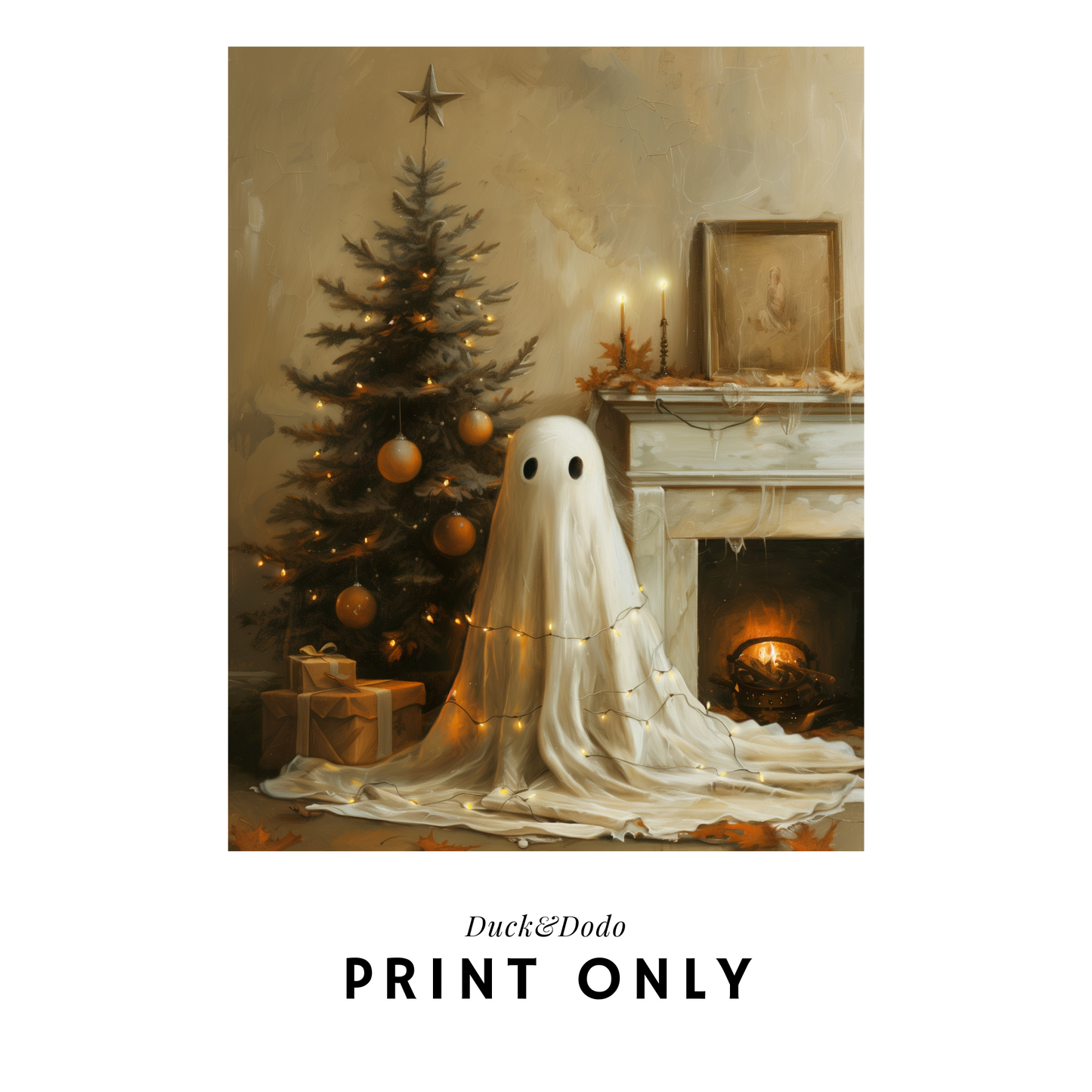 Ghost holiday portrait Print